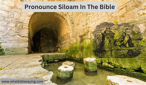 how to pronounce siloam in the bible